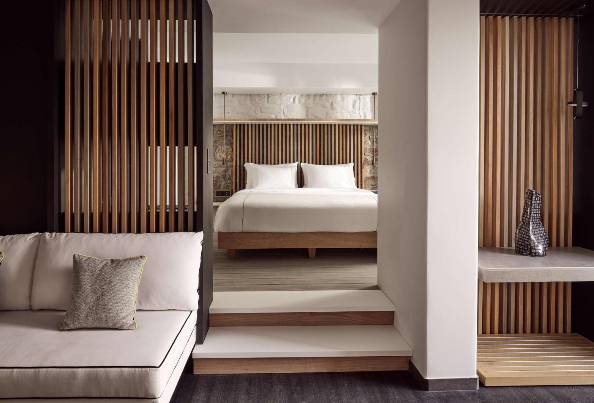 Semeli Coast Mykonos Curio Collection By Hilton Hotel Merchia Beach Luaran gambar