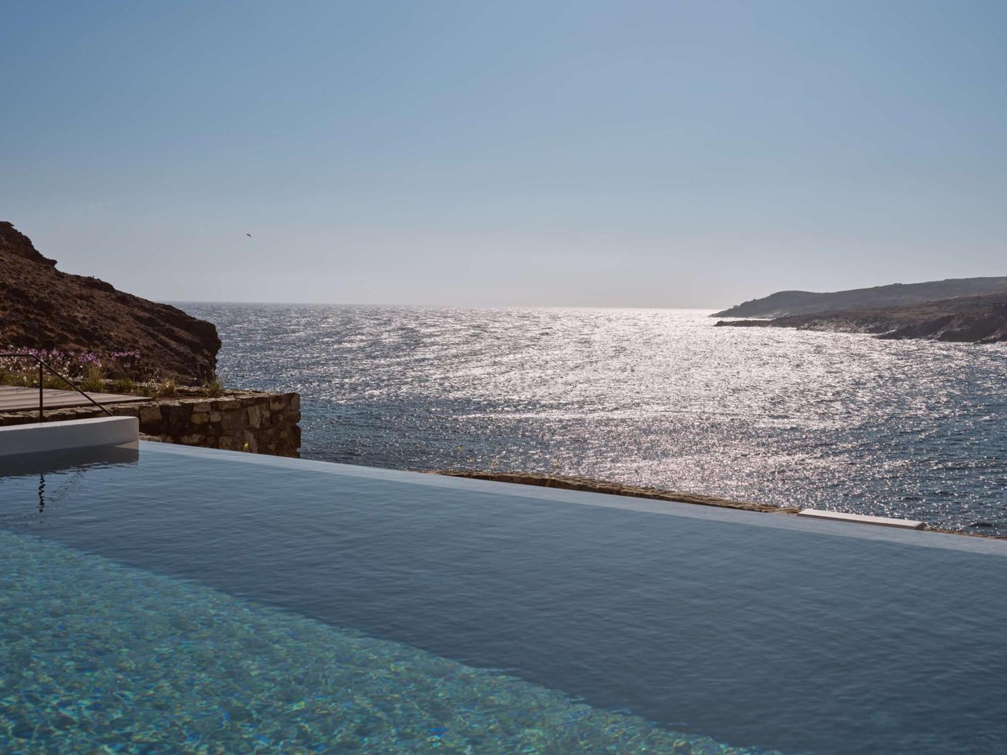 Semeli Coast Mykonos Curio Collection By Hilton Hotel Merchia Beach Luaran gambar
