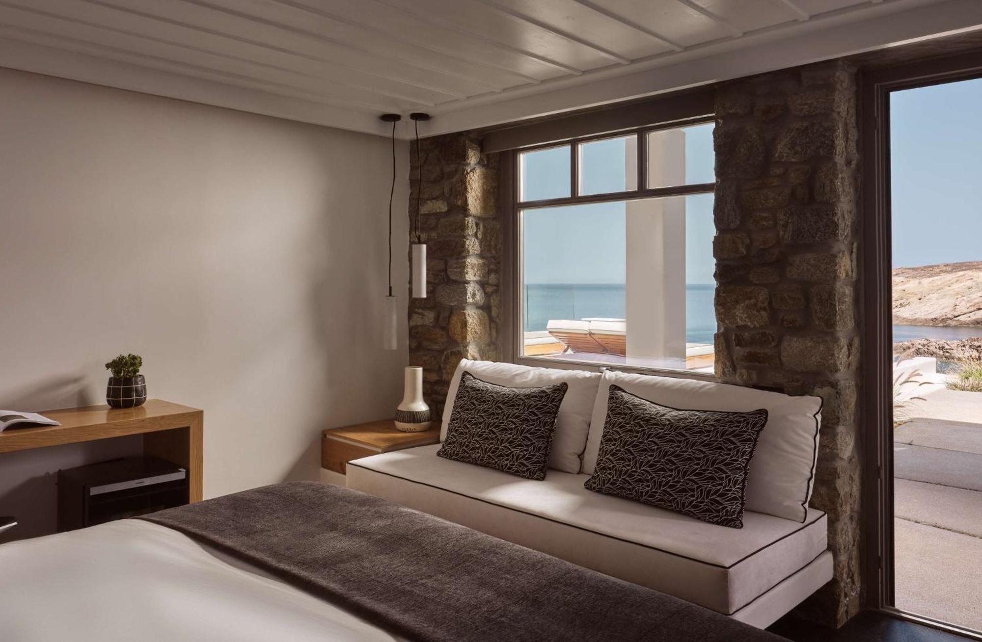 Semeli Coast Mykonos Curio Collection By Hilton Hotel Merchia Beach Luaran gambar