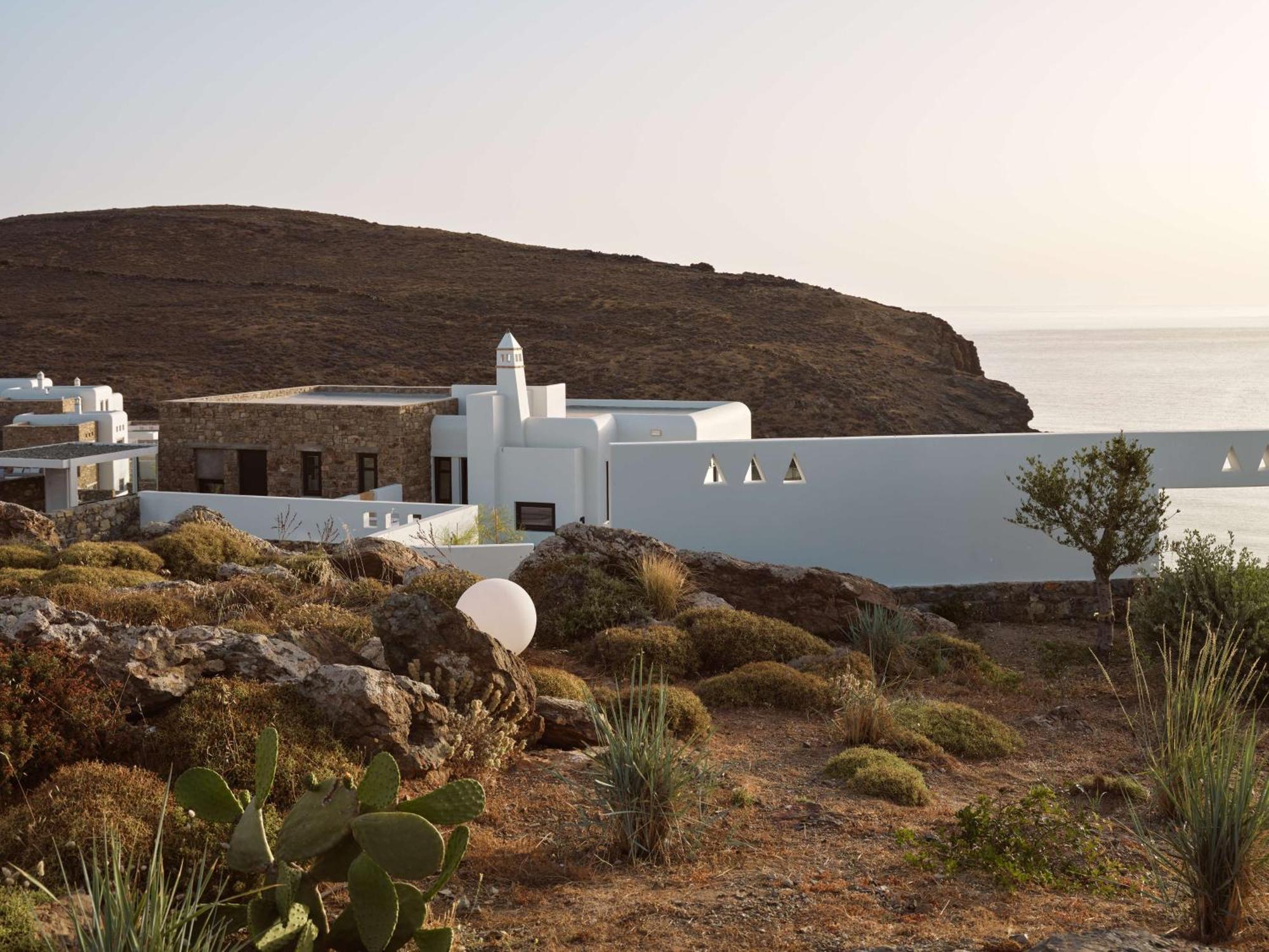 Semeli Coast Mykonos Curio Collection By Hilton Hotel Merchia Beach Luaran gambar