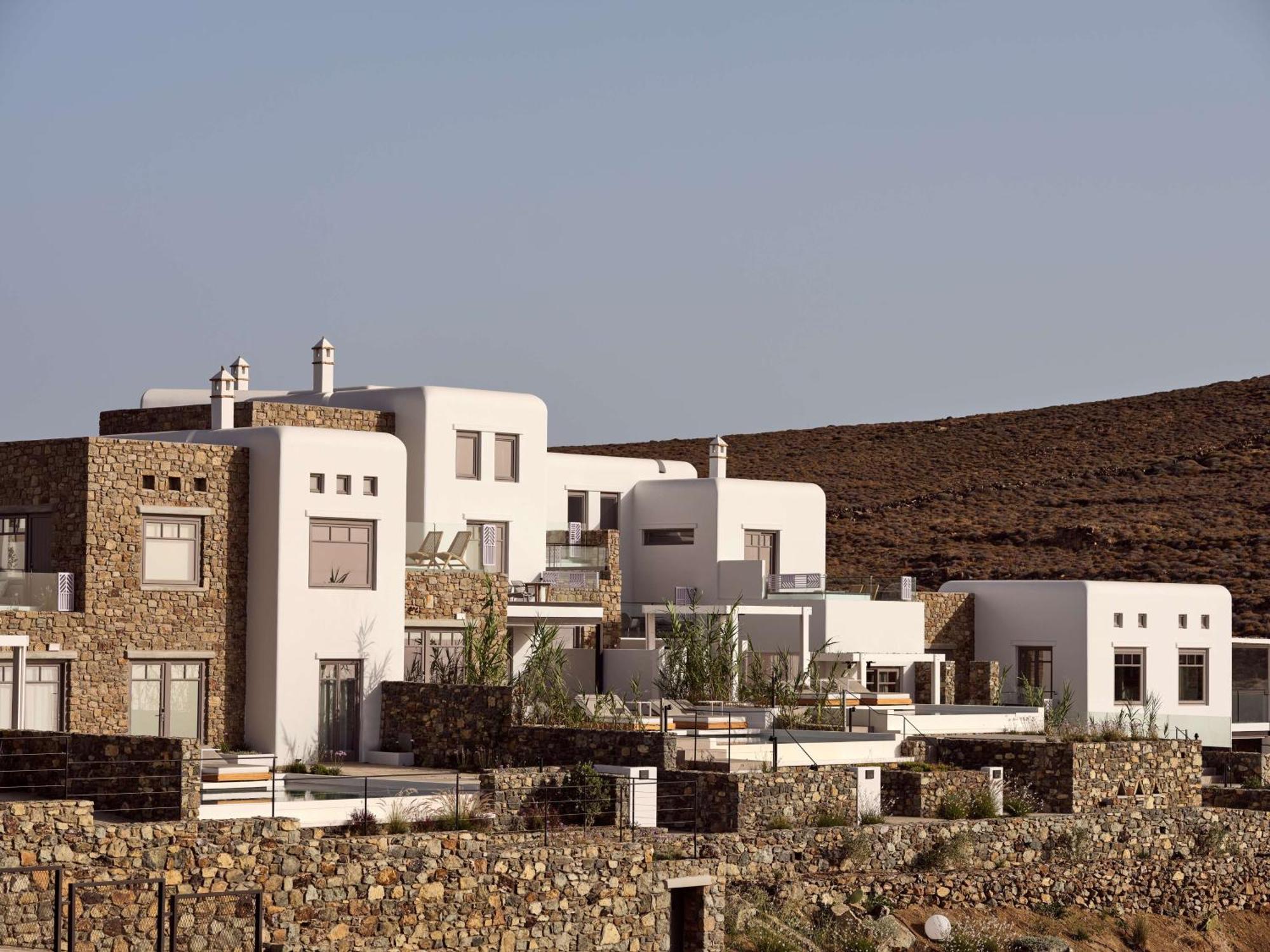 Semeli Coast Mykonos Curio Collection By Hilton Hotel Merchia Beach Luaran gambar