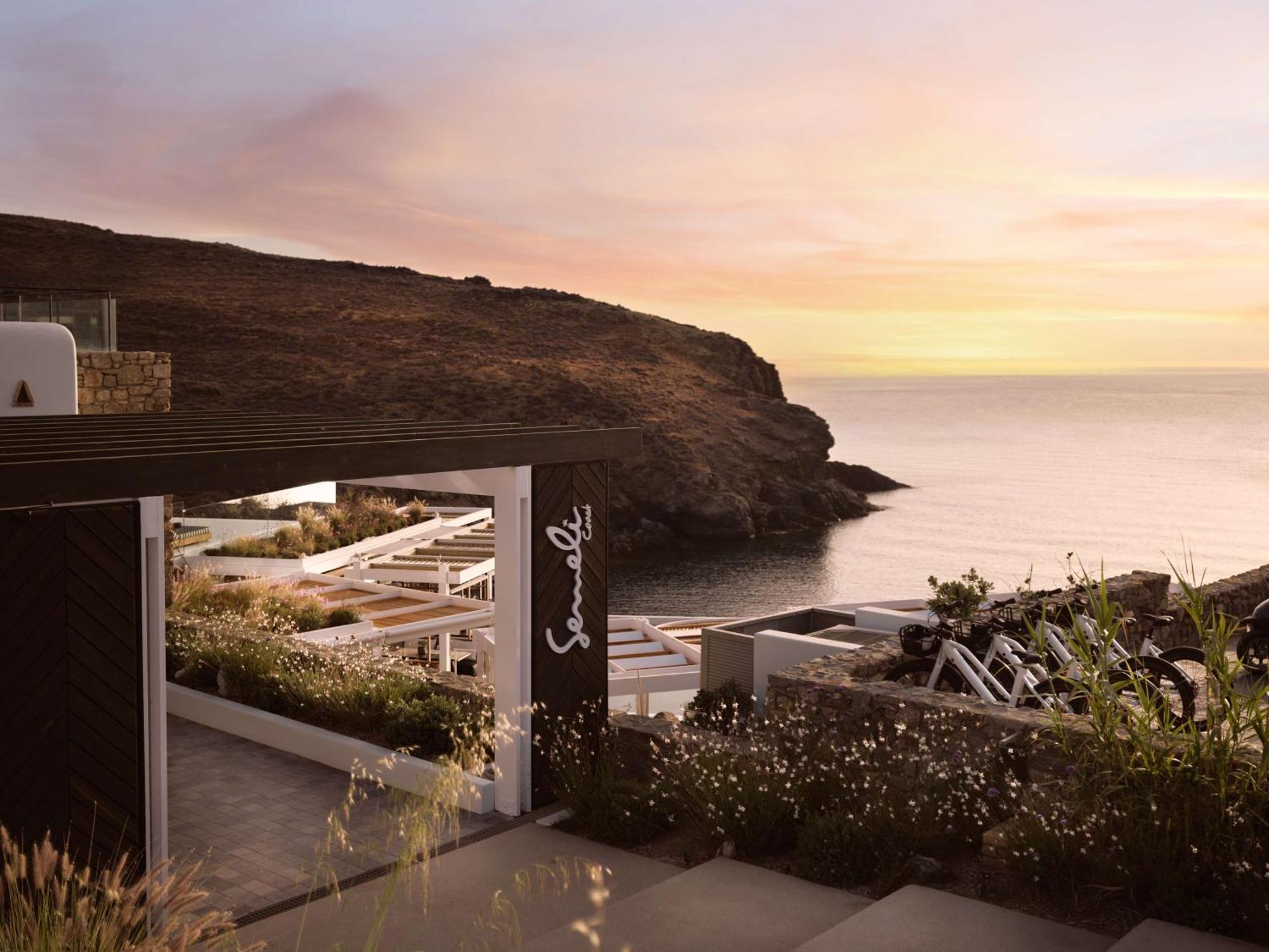 Semeli Coast Mykonos Curio Collection By Hilton Hotel Merchia Beach Luaran gambar