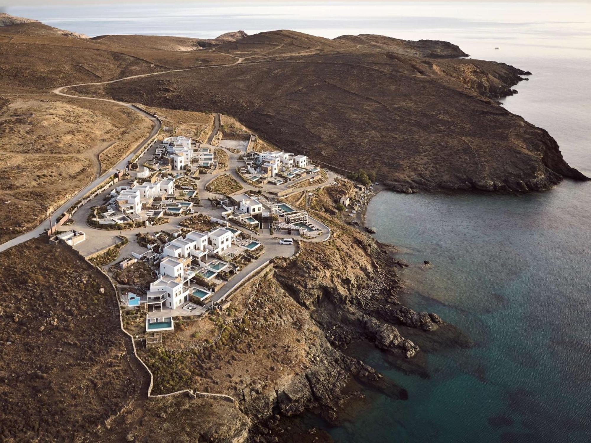 Semeli Coast Mykonos Curio Collection By Hilton Hotel Merchia Beach Luaran gambar