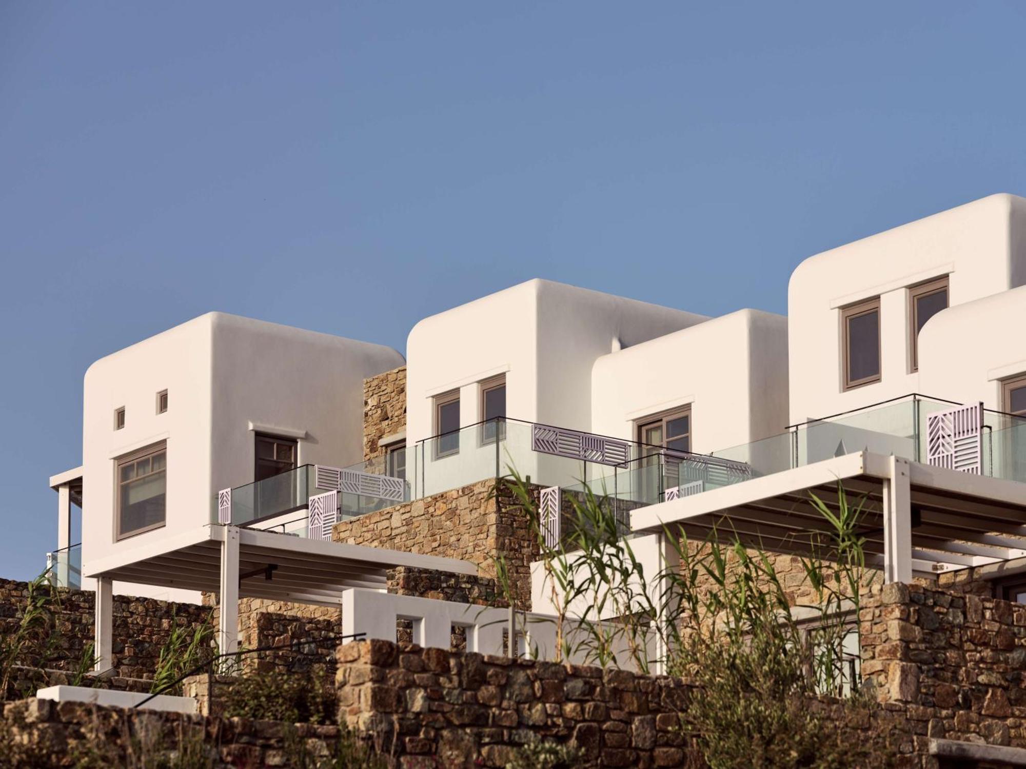 Semeli Coast Mykonos Curio Collection By Hilton Hotel Merchia Beach Luaran gambar