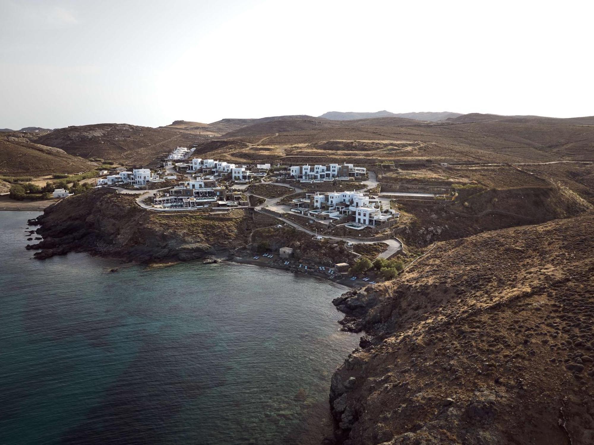 Semeli Coast Mykonos Curio Collection By Hilton Hotel Merchia Beach Luaran gambar