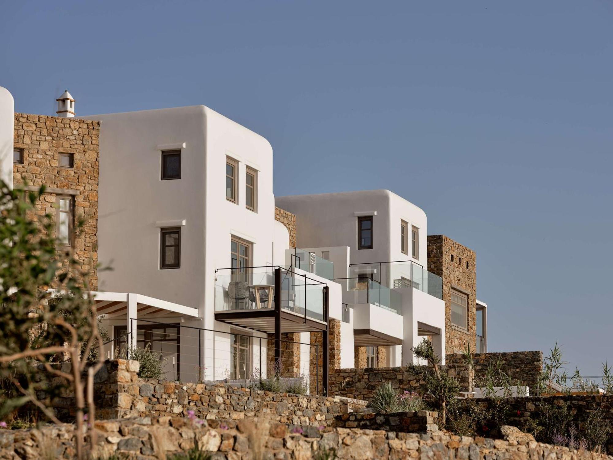 Semeli Coast Mykonos Curio Collection By Hilton Hotel Merchia Beach Luaran gambar