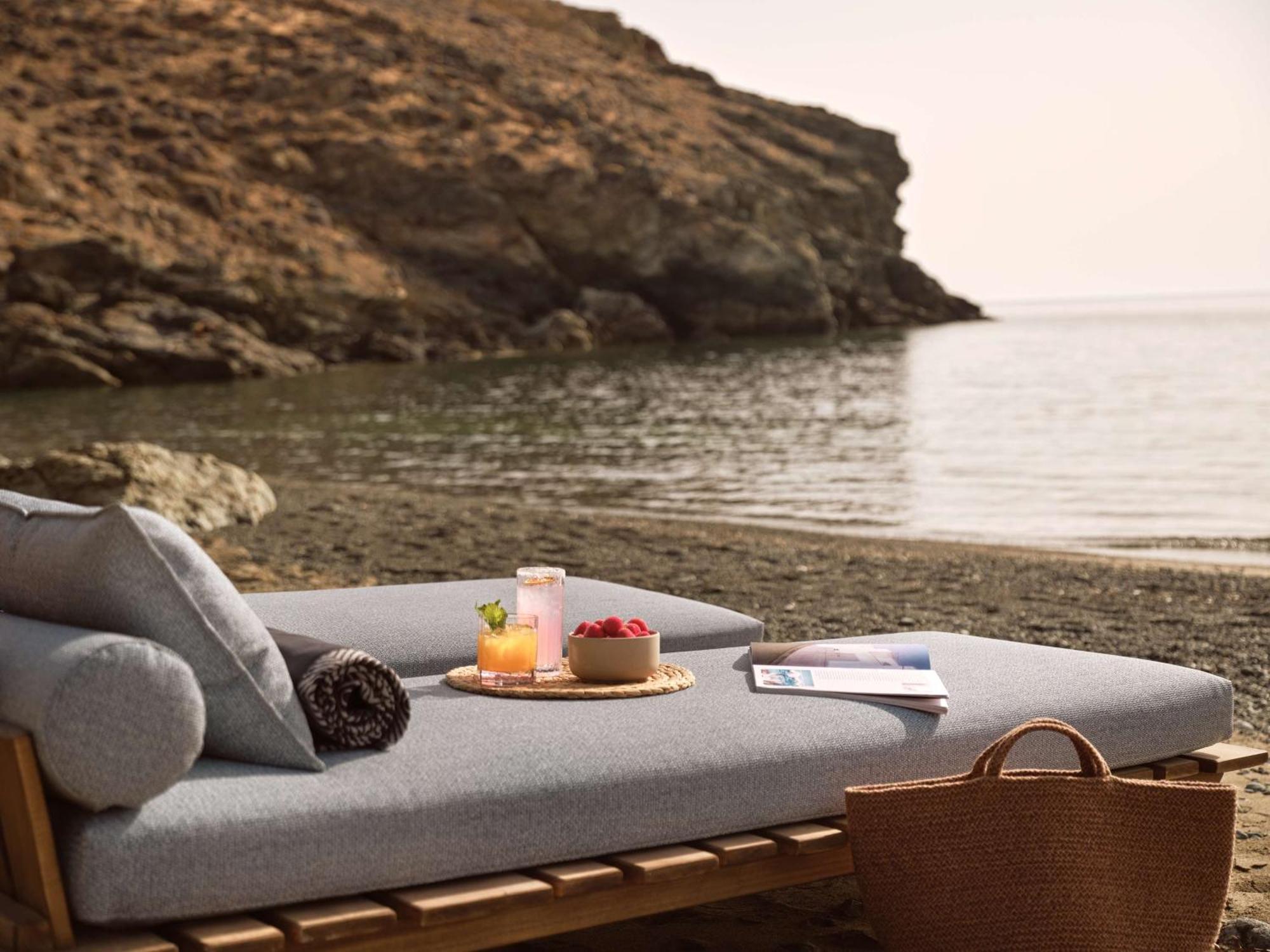 Semeli Coast Mykonos Curio Collection By Hilton Hotel Merchia Beach Luaran gambar