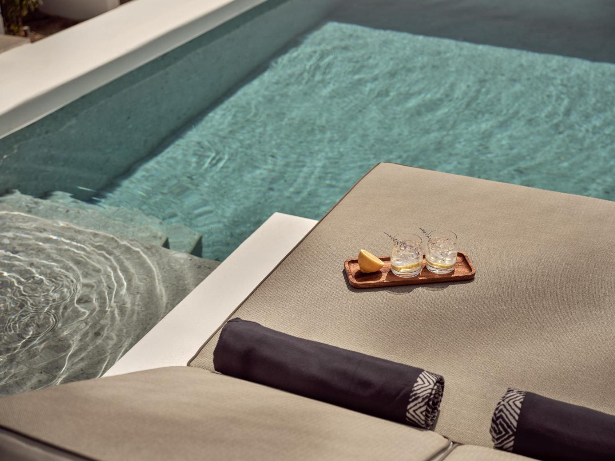 Semeli Coast Mykonos Curio Collection By Hilton Hotel Merchia Beach Luaran gambar