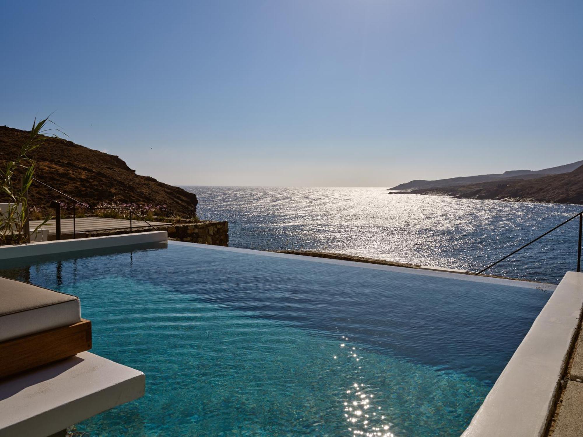 Semeli Coast Mykonos Curio Collection By Hilton Hotel Merchia Beach Luaran gambar