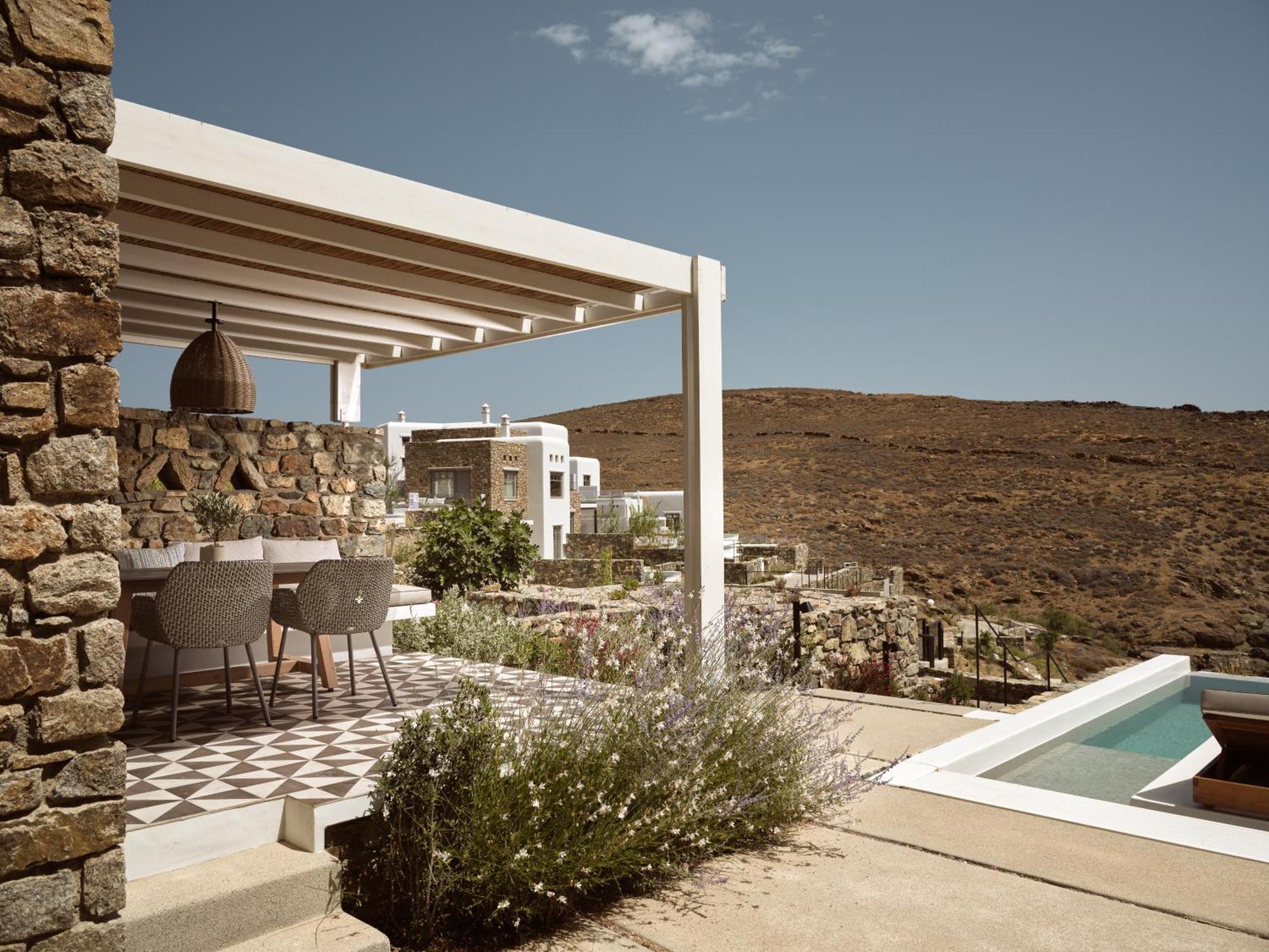 Semeli Coast Mykonos Curio Collection By Hilton Hotel Merchia Beach Luaran gambar