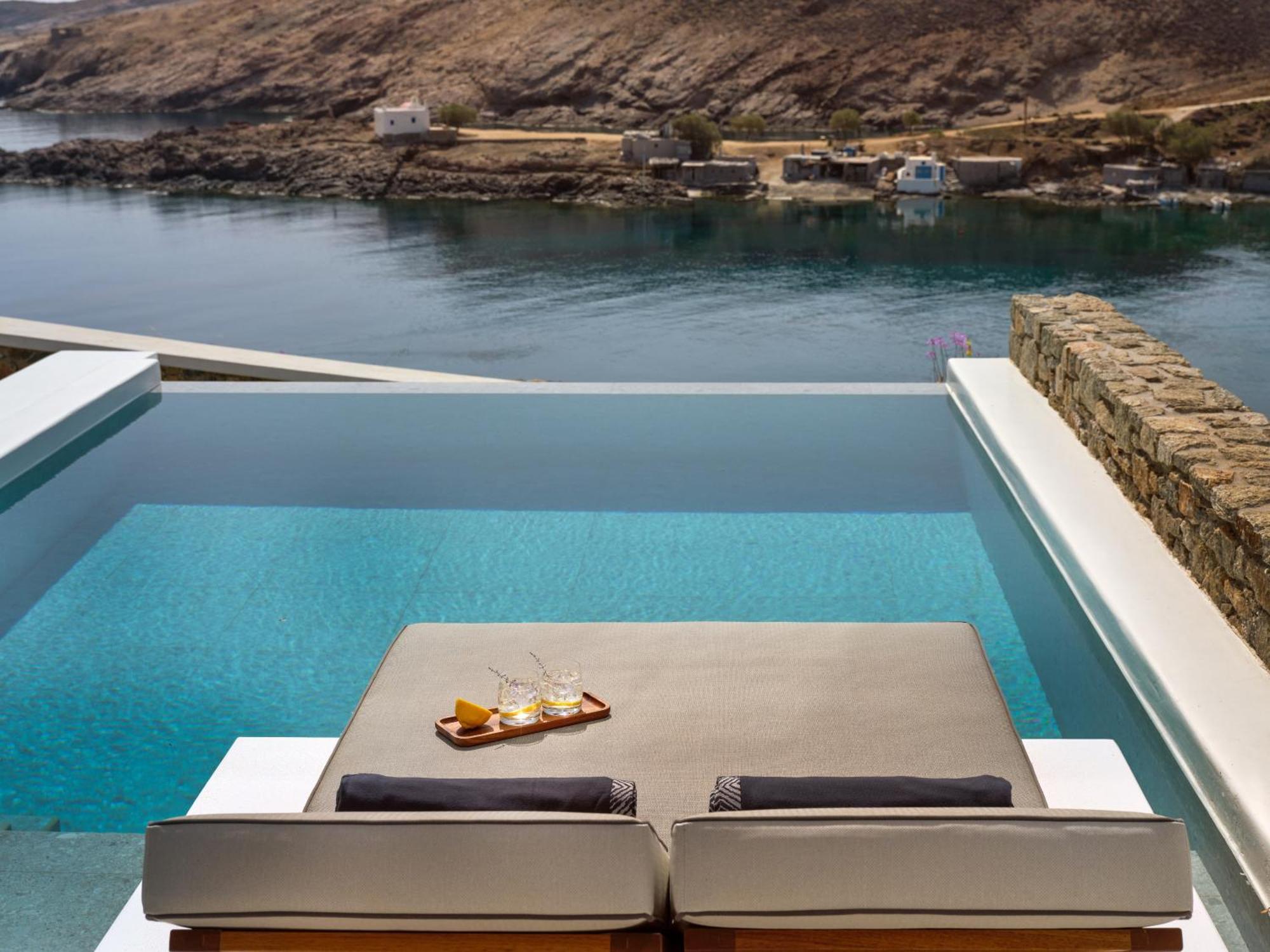 Semeli Coast Mykonos Curio Collection By Hilton Hotel Merchia Beach Luaran gambar