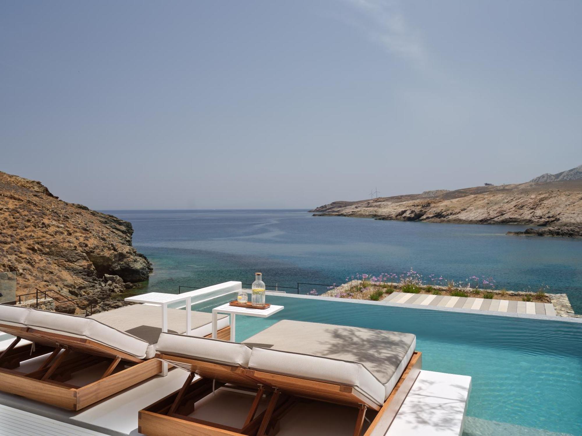 Semeli Coast Mykonos Curio Collection By Hilton Hotel Merchia Beach Luaran gambar