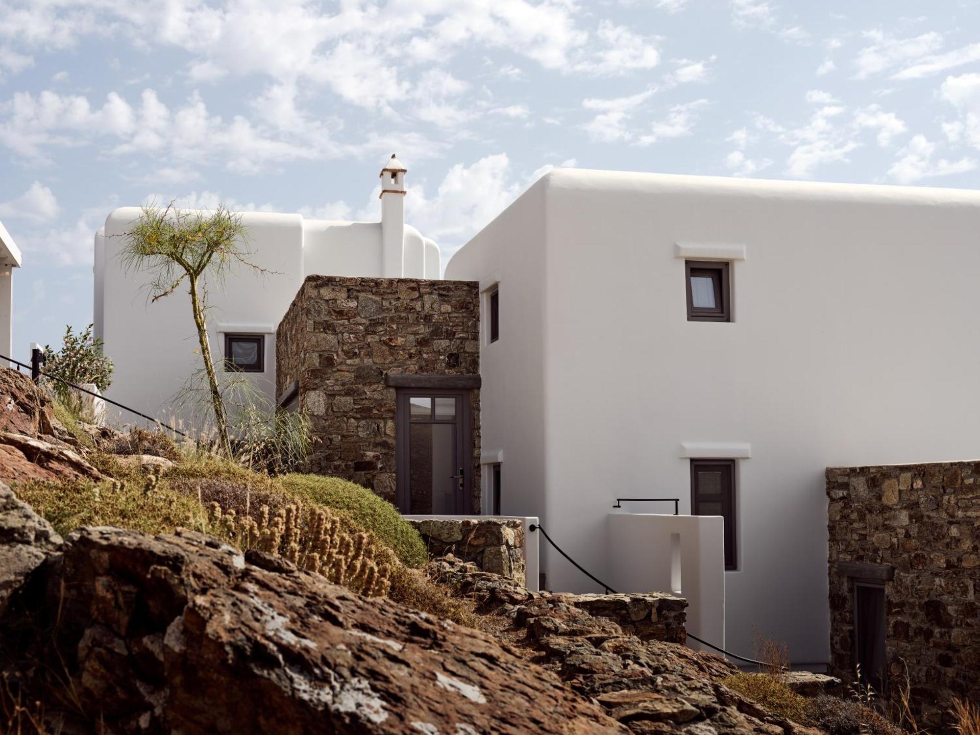 Semeli Coast Mykonos Curio Collection By Hilton Hotel Merchia Beach Luaran gambar