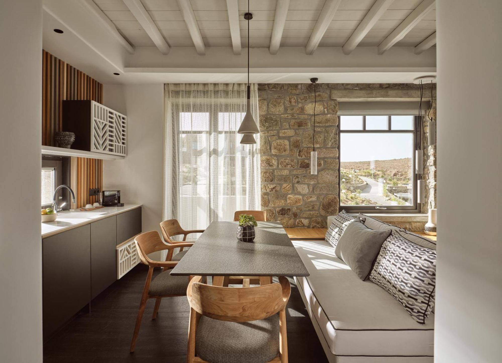 Semeli Coast Mykonos Curio Collection By Hilton Hotel Merchia Beach Luaran gambar