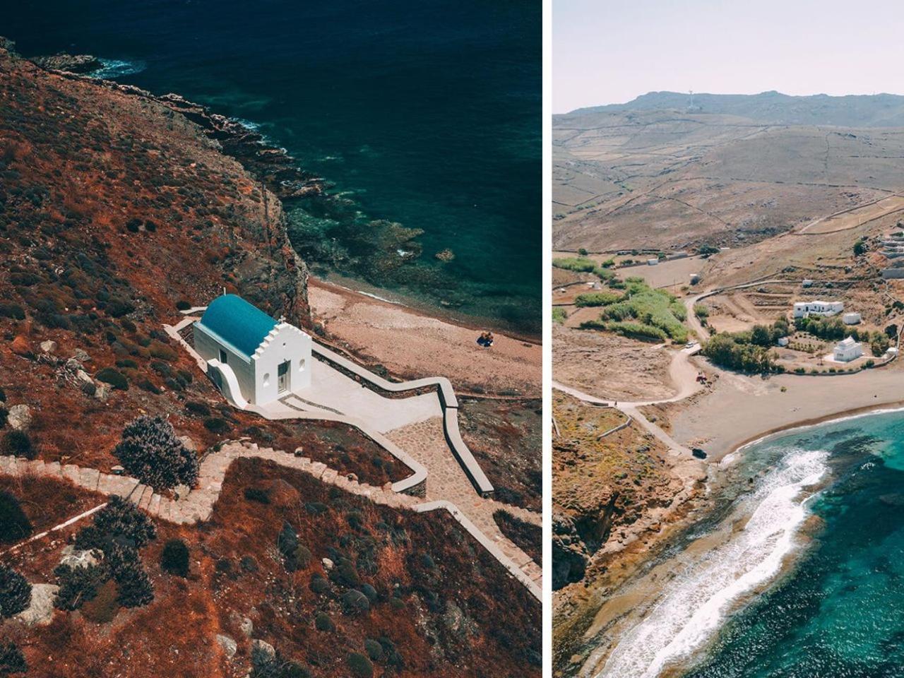 Semeli Coast Mykonos Curio Collection By Hilton Hotel Merchia Beach Luaran gambar