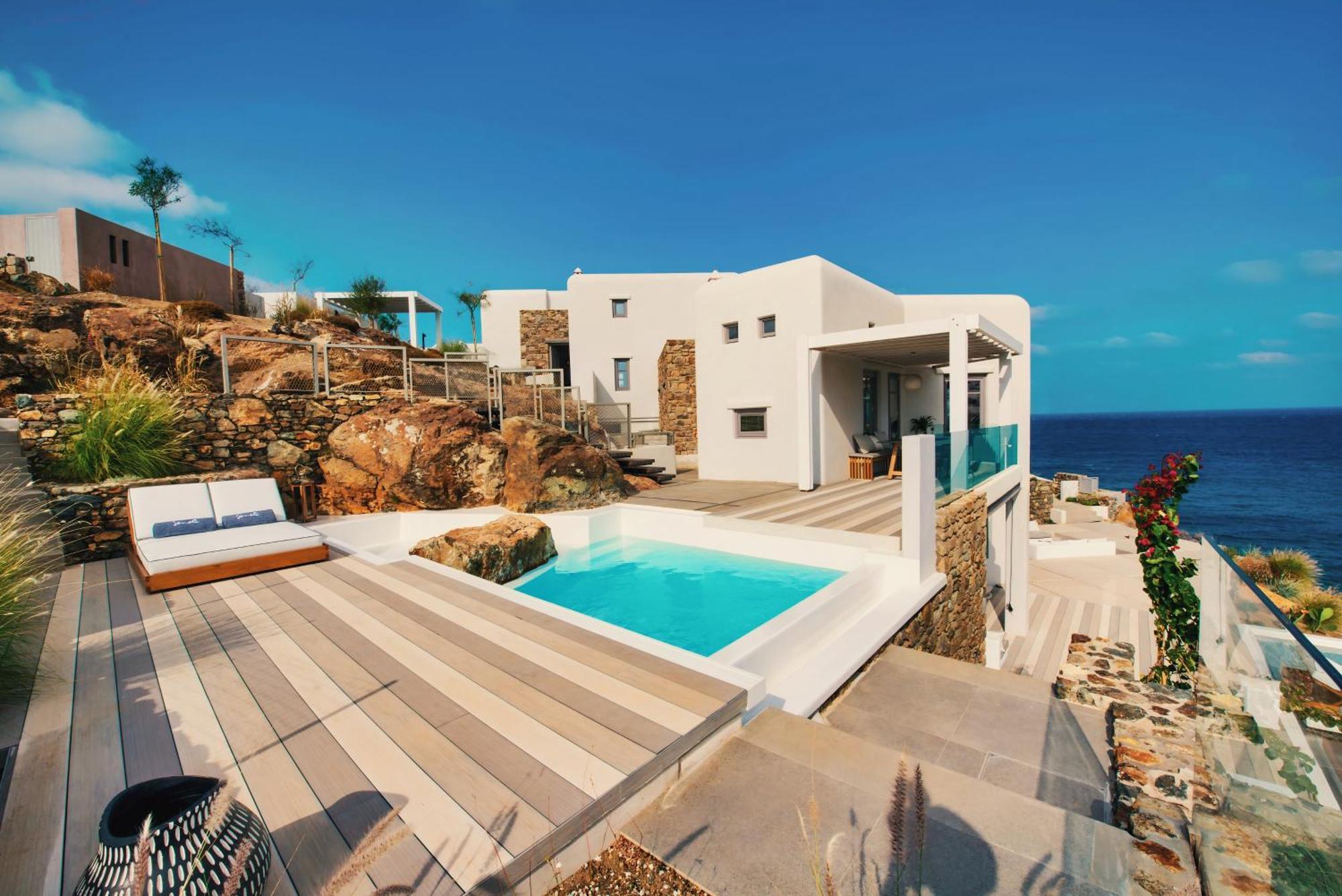 Semeli Coast Mykonos Curio Collection By Hilton Hotel Merchia Beach Luaran gambar