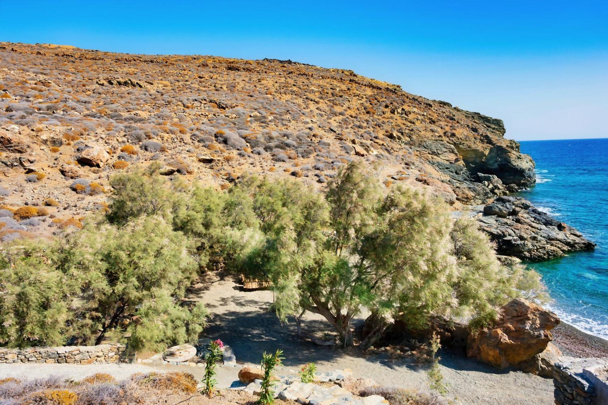 Semeli Coast Mykonos Curio Collection By Hilton Hotel Merchia Beach Luaran gambar