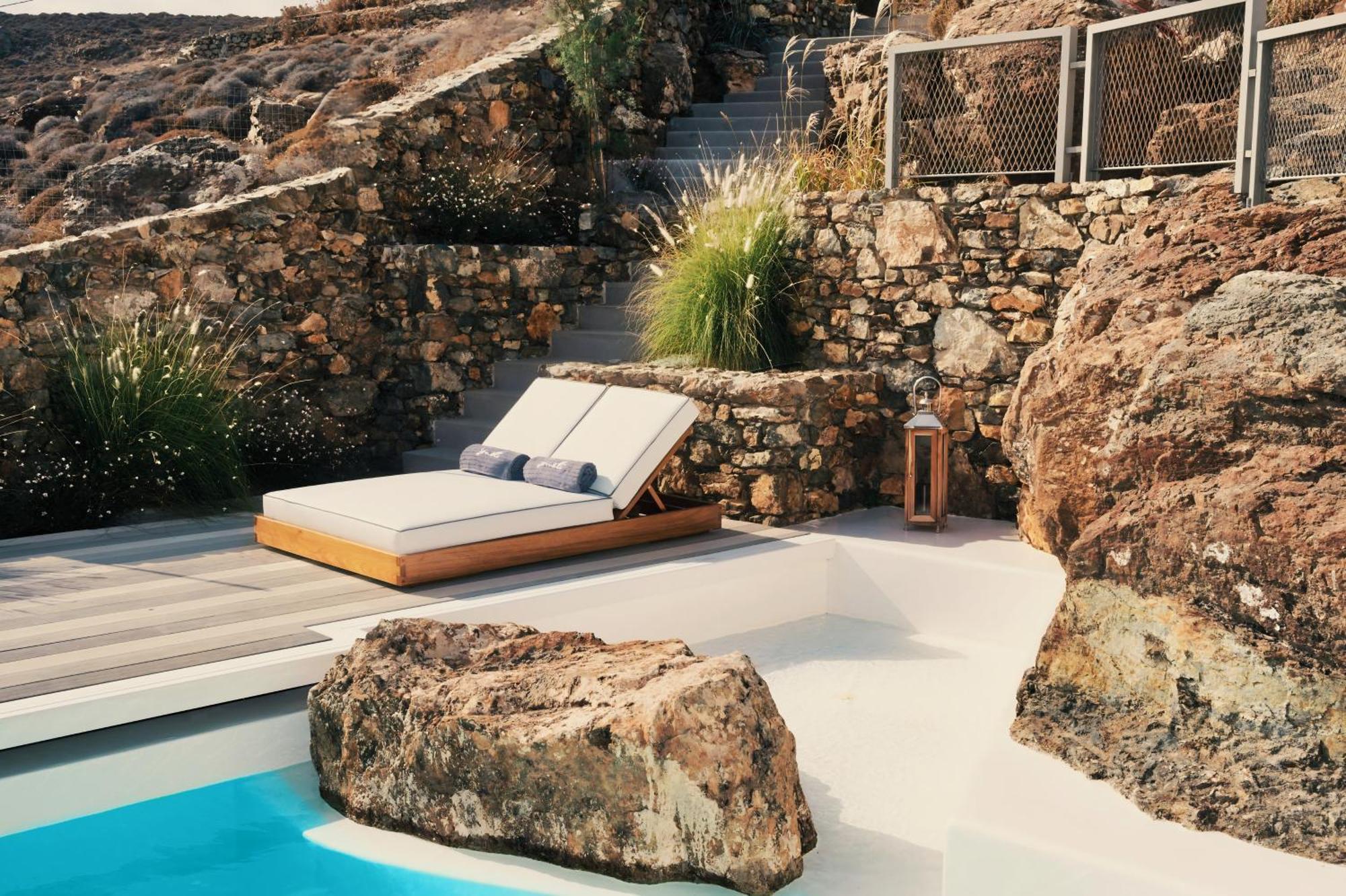 Semeli Coast Mykonos Curio Collection By Hilton Hotel Merchia Beach Luaran gambar